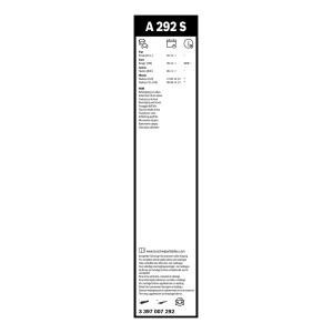 ΥΑΛ/ΡΑΣ BOSCH AEROTWIN 60cm/38cm (A292S)