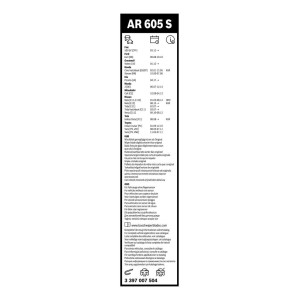 ΥΑΛ/ΡΑΣ BOSCH AEROTWIN 60cm/34cm(AR605S)