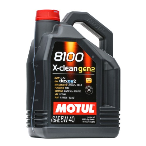 MOTUL 8100 X-CLEAN GEN2 5W-40 5L