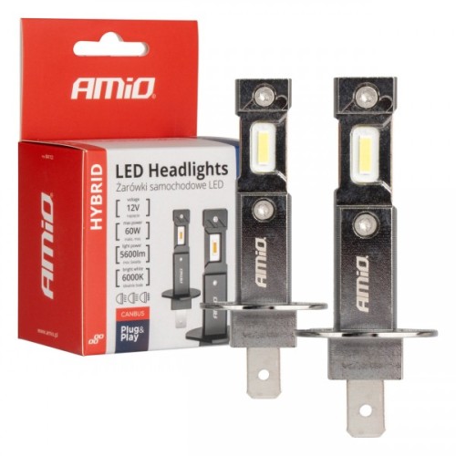 AMIO ΛΑΜΠΕΣ LED H1 12V 60W