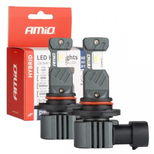 AMIO ΛΑΜΠΕΣ HB3 60W 6000K LED CANBUS