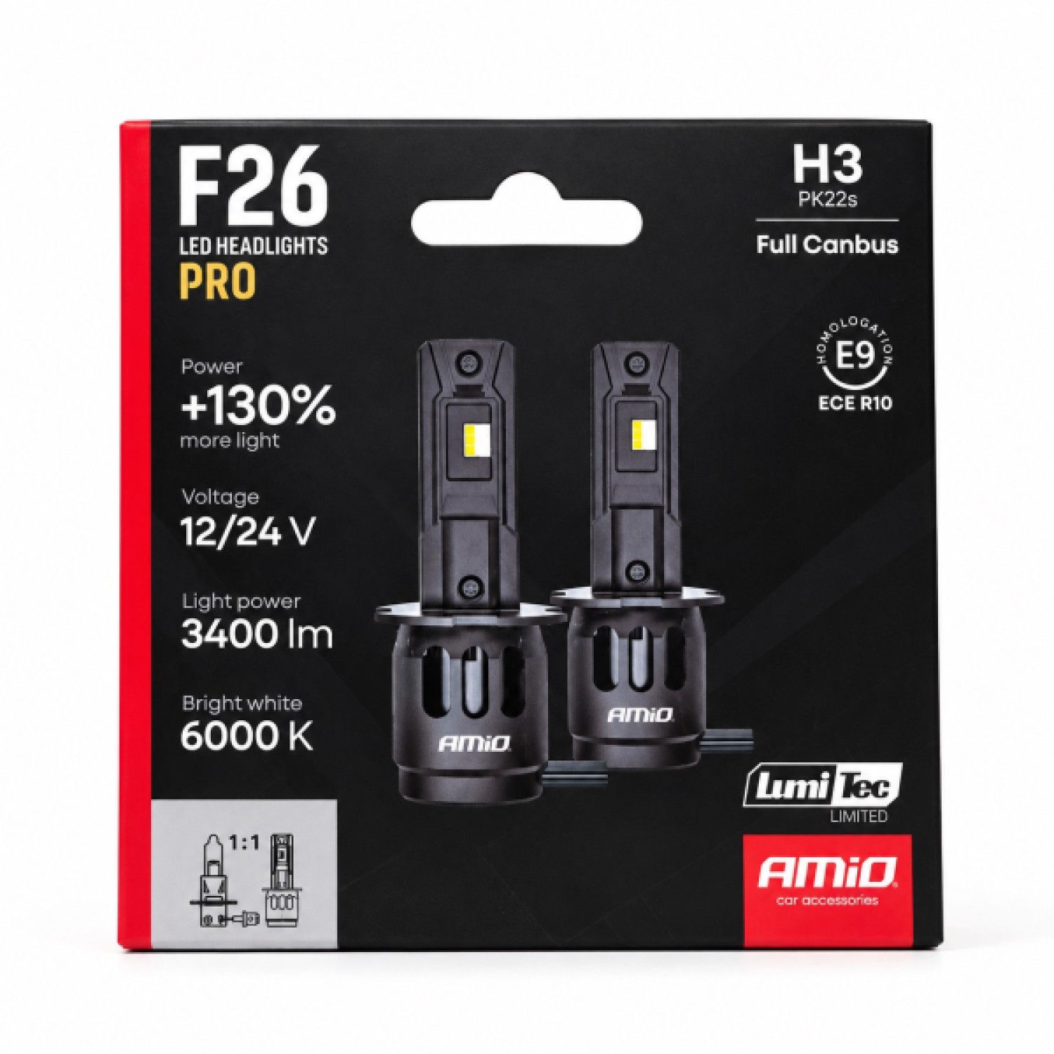 H3 FULL LED CAN BUS 2ΤΜΧ 12/24V (F26)