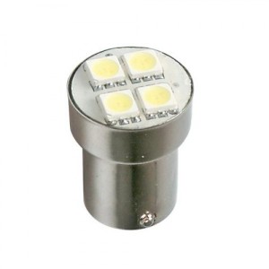 ΛΑΜΠΑ P21W 24V BA15s 15lm LED12 ΠΟΡΤΟΚΑΛ