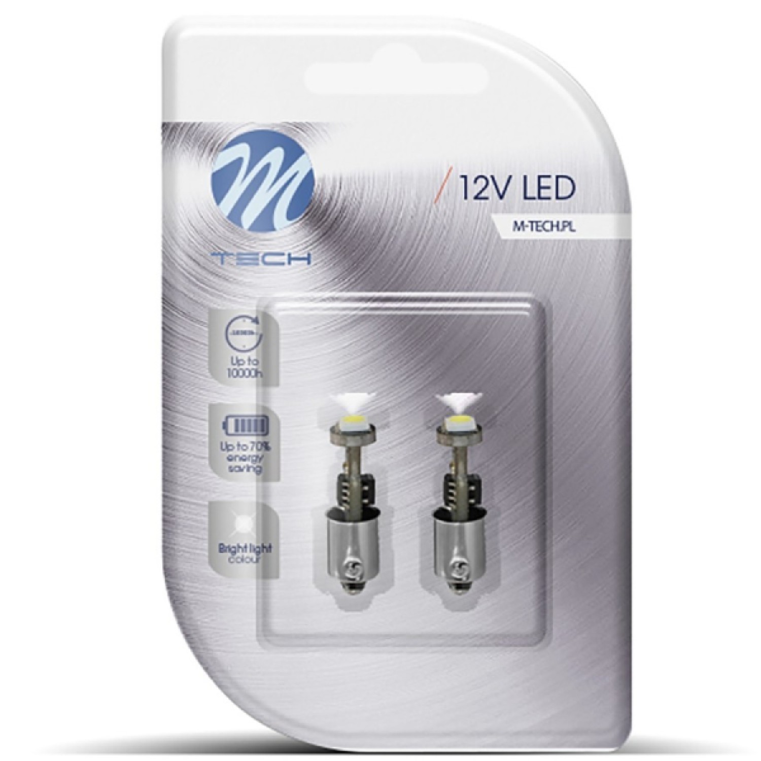 M-TECH T4W 12V 0,72W BA9s (ΜΙΝΙΟΝ) LED