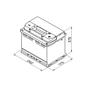 ΜΠΑΤΑΡΙΑ 61Ah BOSCH 600CCA