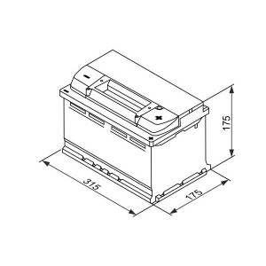 ΜΠΑΤΑΡΙΑ EFB 75Ah BOSCH 730CCA S4E10