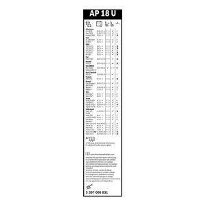 ΥΑΛ/ΡΑΣ BOSCH AEROTWIN 45cm (AP18U)