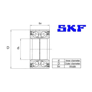 ΡΟΥΛΕΜΑΝ ΤΡΟΧΟΥ ΠΙΣΩ SKF VKBA 3525
