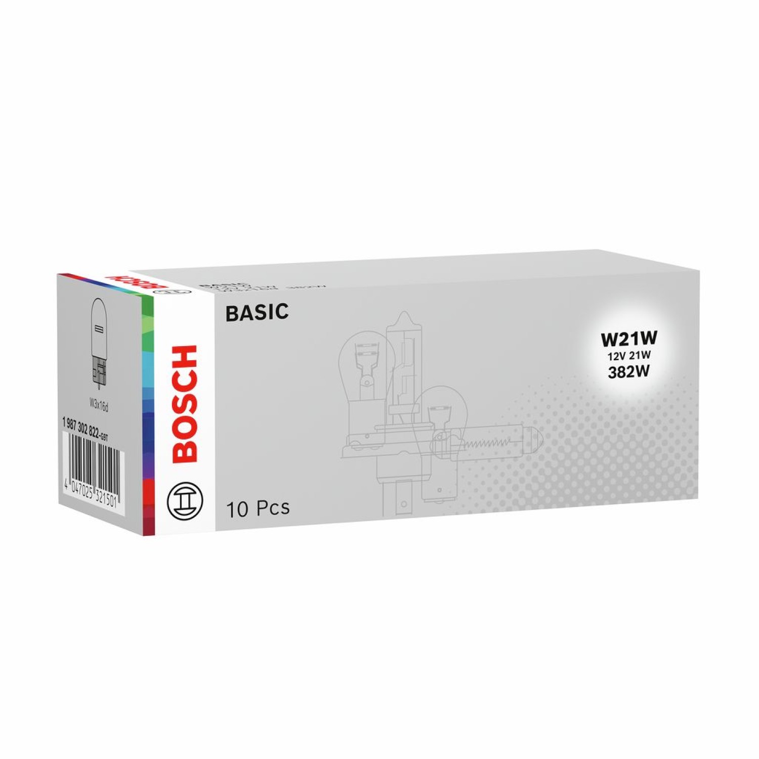 1987302822 ECO 12V W21W BOSCH ΛΑΜΠΤΗΡΑΣ