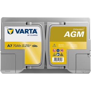 ΜΠΑΤΑΡΙΑ AGM 70Ah VARTA 760CCA A7