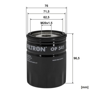 ΦΙΛΤΡΟ ΛΑΔΙΟΥ FILTRON F-514