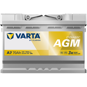 ΜΠΑΤΑΡΙΑ AGM 70Ah VARTA 760CCA A7