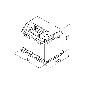 0092S40010 Δ 44Ah 440A 207X175X175=0093S