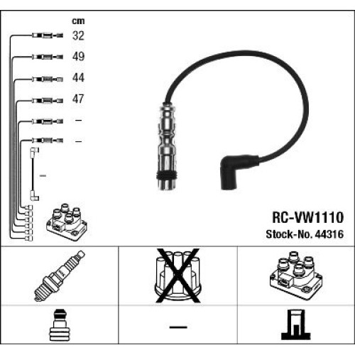 RCVW1110 (44316) VAG 1.2  ΣΕΤ ΜΠΟΥΖΟΚΑΛΩ