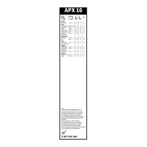 ΥΑΛ/ΡΑΣ BOSCH AEROTWIN 40cm (APX16)