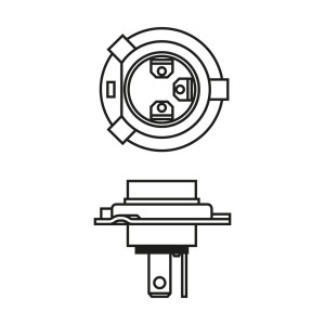 ΛΑΜΠA H4 BOSCH 12V