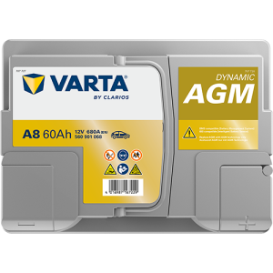 ΜΠΑΤΑΡΙΑ AGM 60Ah VARTA 680CCA A8