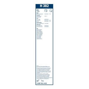 ΥΑΛ/ΡΑΣ BOSCH TWIN REAR 38cm (H382)