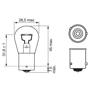 1987302866 24V PY21W ECO Truck ΛΑΜΠΤΗΡΑΣ