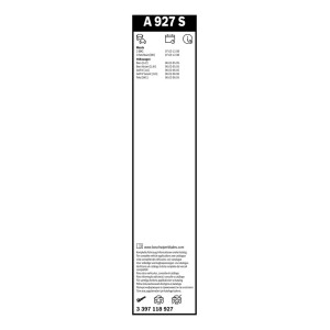 ΥΑΛ/ΡΑΣ ΣΕΤ AEROTWIN  53cm/48cm(A927S)