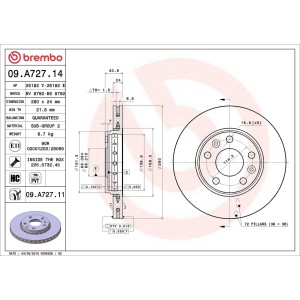 ΔΙΣΚΟΠΛΑΚΕΣ ΕΜΠΡΟΣ BREMBO RENAULT