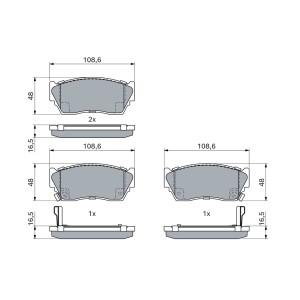 ΣΕΤ ΤΑΚΑΚΙΑ ΕΜΠΡΟΣ BOSCH
