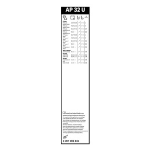 ΥΑΛ/ΡΑΣ BOSCH AEROTWIN 80cm (AP32U)