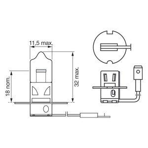 ΛΑΜΠΑ ECO 12V H3 55W BOSCH