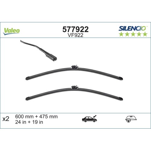 ΥΑΛ/ΡΑΣ ΣΕΤ VALEO VF922 (600-475)