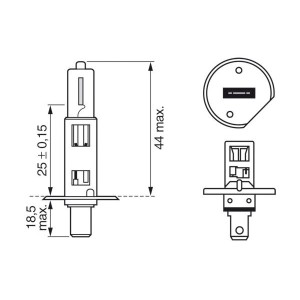ΛΑΜΠΑ 12V H1 55W BOSCH