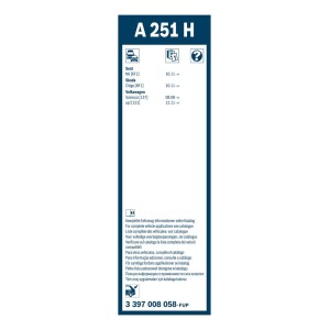 ΥΑΛ/ΡΑΣ BOSCH TWIN REAR 25cm (A251H)