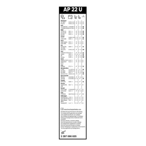 ΥΑΛ/ΡΑΣ BOSCH AEROTWIN 55cm (AP22U)