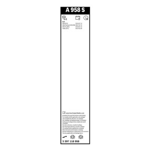 ΥΑΛ/ΡΑΣ BOSCH AEROTWIN 65cm/65cm(A958S)