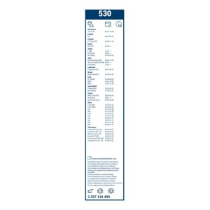 ΥΑΛ/ΡΑΣ BOSCH TWIN 53cm/53cm (530)