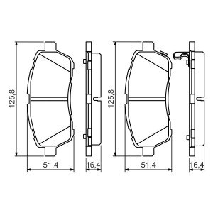 0986494574 - ΣΕΤ ΤΑΚΑΚ.ΕΜ.MAZDA 2 1.3/5