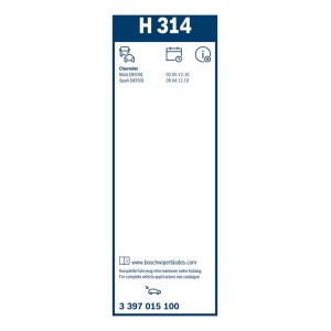 ΥΑΛ/ΡΑΣ BOSCH TWIN REAR 30cm (H314)