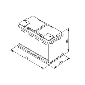 ΜΠΑΤΑΡΙΑ AGM 80Ah BOSCH 800CCA S5A11