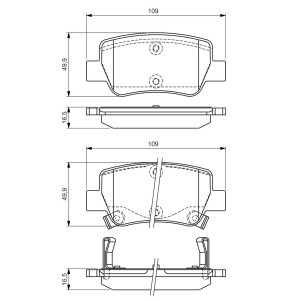 ΤΑΚΑΚΙΑ ΠΙΣΩ BOSCH TOYOTA AVENSIS T27