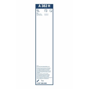 ΥΑΛ/ΡΑΣ BOSCH TWIN REAR 38cm (A382H)