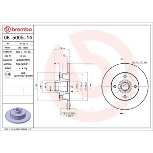 ΣΕΤ ΔΙΣΚΟΠΛΑΚΕΣ ΠΙΣΩ BREMBO