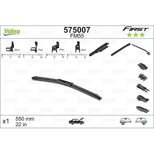 Μάκτρο καθαριστήρα VALEO 55mm