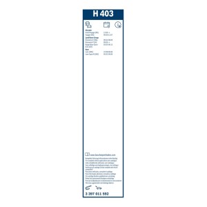 ΥΑΛ/ΡΑΣ BOSCH TWIN REAR 40cm (H403)