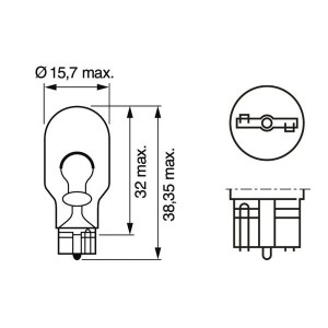 W16W 12V BOSCH ΛΑΜΠΤΗΡΑΣ