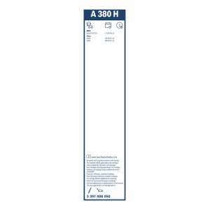ΥΑΛ/ΡΑΣ BOSCH TWIN REAR 38cm (A380H)