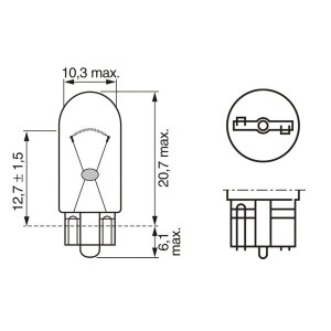 W5W 12V  BOSCH ΛΑΜΠΤΗΡΑΣ