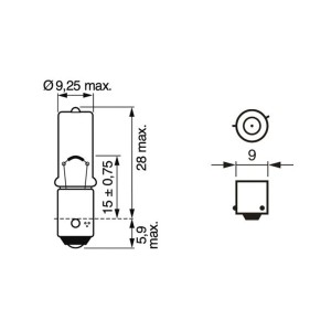 ΛΑΜΠΑ H6W 12V 6W