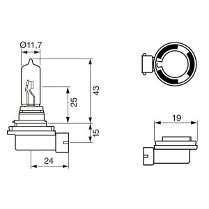1987302082 - ΛΑΜΠΕΣ BOSCH H9 12V 65W