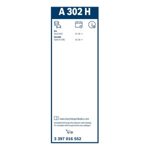 ΥΑΛ/ΡΑΣ BOSCH AEROTWIN REAR A302H