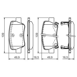 ΤΑΚΑΚΙΑ ΠΙΣΩ BOSCH TOYOTA AVENSIS T27